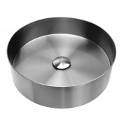 FUSION FLOW ROUND STAINLESS STEEL BASIN - 380 - GUNMETAL