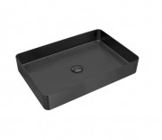 FUSION RECTANGLE STAINLESS STEEL - 470X340 - MATTE BLACK