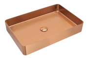 FUSION RECTANGLE STAINLESS STEEL - 470X340 - BRUSHED COPPER