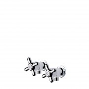 Foreno Washing Machine Taps (Pair) Chrome