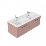 1200 Francisco Wall Hung Double Basin Vanity (2 Drawer) - Specify Colour & Drawer Front & Basin