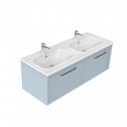 1200 Francisco Wall Hung Double Basin Vanity (2 Drawer) - Specify Colour & Drawer Front & Basin