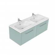 1200 Francisco Wall Hung Double Basin Vanity (2 Drawer) - Specify Colour & Drawer Front & Basin