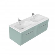 1200 Francisco Wall Hung Double Basin Vanity (2 Drawer) - Specify Colour & Drawer Front & Basin