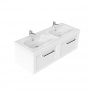 1200 Francisco Wall Hung Double Basin Vanity (2 Drawer) - Specify Colour & Drawer Front & Basin