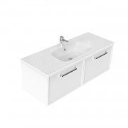 1200 Francisco Wall Hung Single Basin Vanity (2 Drawer) - Specify Colour & Drawer Front & Basin