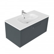 900 Francisco Wall Hung Vanity (1 Drawer) - Specify Colour & Drawer Front & Basin