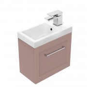 400 Francisco Wall Hung Right Hand Hinge Vanity (1 Door) - Specify Colour & Door Front & Basin