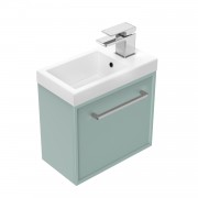 400 Francisco Wall Hung Right Hand Hinge Vanity (1 Door) - Specify Colour & Door Front & Basin