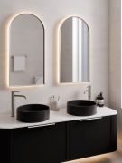 CODE HALO V2 ROUND VESSEL BASIN - 380X125H - MATTE BLACK