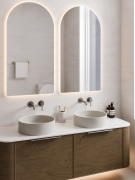CODE HALO V2 ROUND VESSEL BASIN - 380X125H - MATTE LIGHT GREY