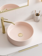 CODE HALO V2 ROUND VESSEL BASIN - 380X125H - MATTE PINK
