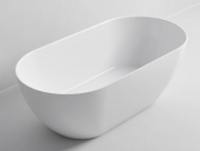 HALO SOLID SURFACE FREESTANDING BATH - 1500X750X560 - GLOSS WHITE