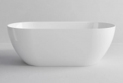 HALO SOLID SURFACE FREESTANDING BATH - 1500X750X560 - GLOSS WHITE