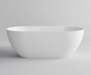 HALO SOLID SURFACE FREESTANDING BATH - 1500X750X560 - MATTE WHITE