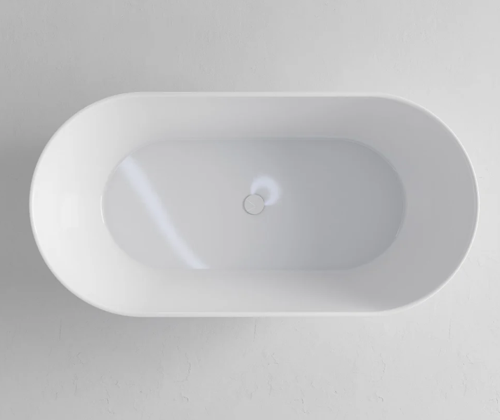 HALO SOLID SUR F/STANDING BATH - 1600X800X560 - GLOSS WH