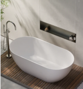 HALO SOLID SUR F/STANDING BATH - 1600X800X560 - MAT WH