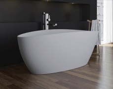 HARPER 1700(MATTE WHITE) FREESTANDING OVAL BATH