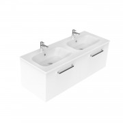 1200 Harrow Wall Hung Double Basin Vanity (2 Drawer) - Specify Colour & Basin