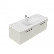 1200 Harrow Wall Hung Single Basin Vanity (2 Drawer) - Specify Colour & Basin