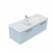 1200 Harrow Wall Hung Single Basin Vanity (2 Drawer) - Specify Colour & Basin