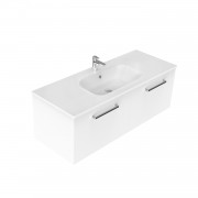 1200 Harrow Wall Hung Single Basin Vanity (2 Drawer) - Specify Colour & Basin