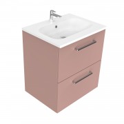 600 Harrow Wall Hung Vanity (2 Drawer) - Specify Colour & Basin