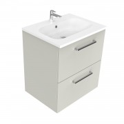 600 Harrow Wall Hung Vanity (2 Drawer) - Specify Colour & Basin