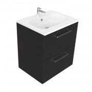 600 Harrow Wall Hung Vanity (2 Drawer) - Specify Colour & Basin