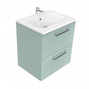 600 Harrow Wall Hung Vanity (2 Drawer) - Specify Colour & Basin