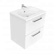 600 Harrow Wall Hung Vanity (2 Drawer) - Specify Colour & Basin