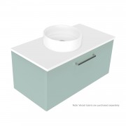 900 Harrow Luxe Wall Hung Vanity (1 Drawer) - Specify Colour & Slab Top