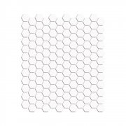 Mosaix Hexagonal White Matt (23mm) 260 x 300