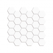 Mosaix Hexagonal White Matt (50mm) 284 x 270