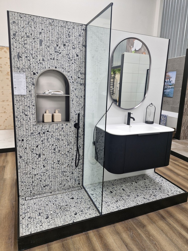 Kit Kat Nougat Liquorice Honed Mosaic 298 x 298