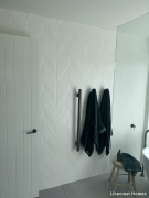 4D Chevron White 400 X 800