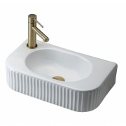 LINEAL FLUTED COMPACT WALL BASIN