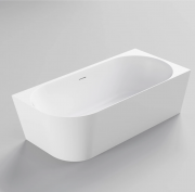 LINEARE ACRYLIC CORNER BATH - RH - 1750X820X560 - MAT WH