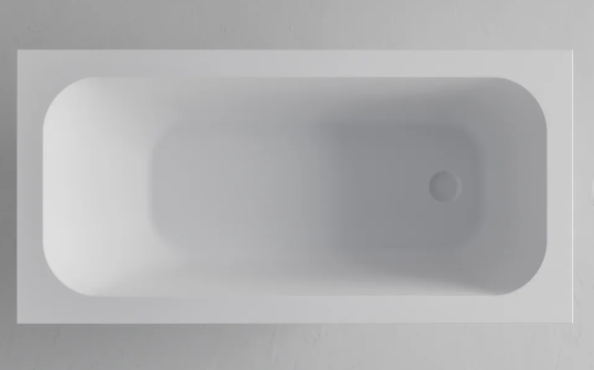 LINEARE ACRYLIC DROP IN BATH - 1500X740X410 - MATT WHITE