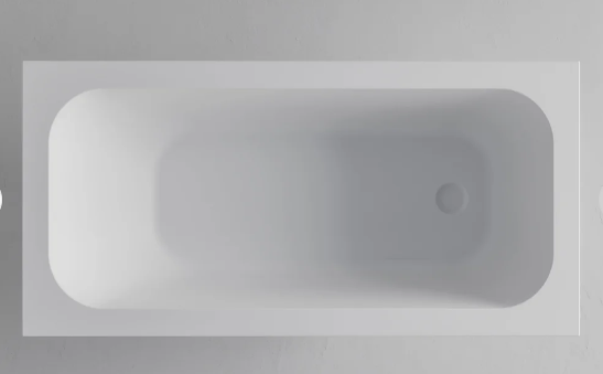 LINEARE ACRYLIC DROP IN BATH - 1700X740X430 - MATT WHITE