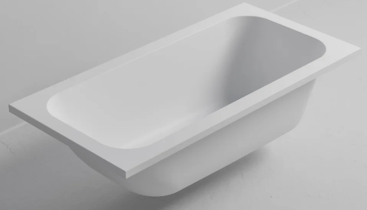 LINEARE ACRYLIC DROP IN BATH - 1700X740X430 - MATT WHITE