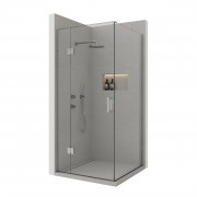 LQ Dublin 900x900 2 Wall, LH Drain, Hinged Door