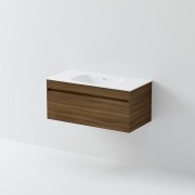 LUXE SINGLE TIER VANITY & STANDARD TOP - 1DRW - 1000 - Select Vanity Colour & Top