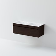 LUXE SINGLE TIER VANITY & STANDARD TOP - 1DRW - 1200DB - Select Vanity Colour & Top