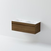 LUXE SINGLE TIER VANITY & STANDARD TOP - 1DRW - 1200DB - Select Vanity Colour & Top