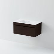 LUXE SINGLE TIER VANITY & STANDARD TOP - 1DRW - 900 - Select Vanity Colour & Top