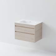 LUXE DOUBLE TIER VANITY & STANDARD TOP - 2DRW - 750 - Select Vanity Colour & Top