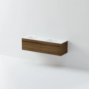 LUXE SINGLE TIER VANITY & STANDARD TOP - 2DRW SIDE BY SIDE - 1800DB - Select Vanity Colour & Top