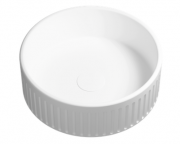 LAUREL ROUND VESSEL BASIN - GLOSS WHITE