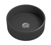 LAUREL ROUND VESSEL BASIN - MATTE BLACK